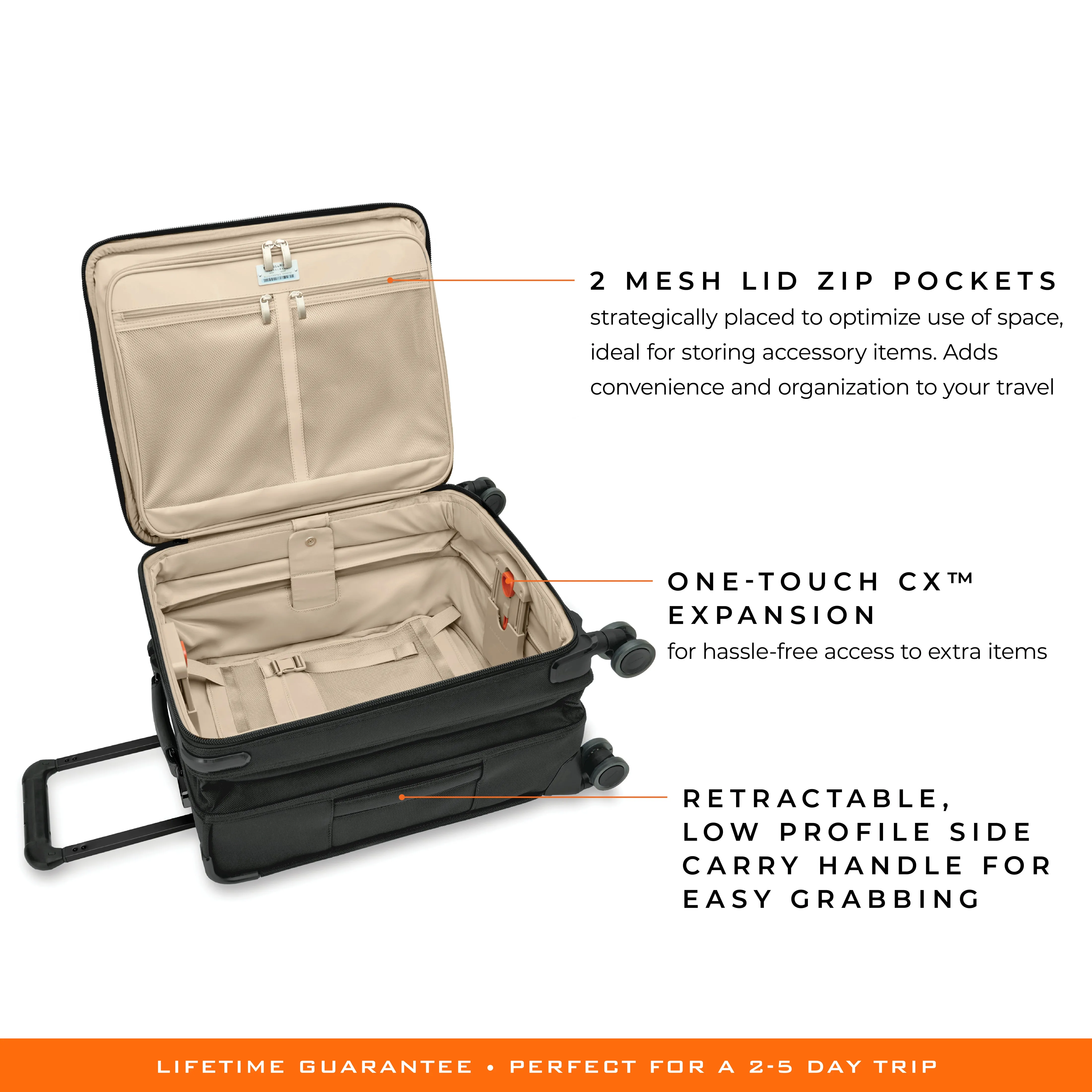 Briggs & Riley Baseline 21" Global Carry-On Expandable Spinner - Black