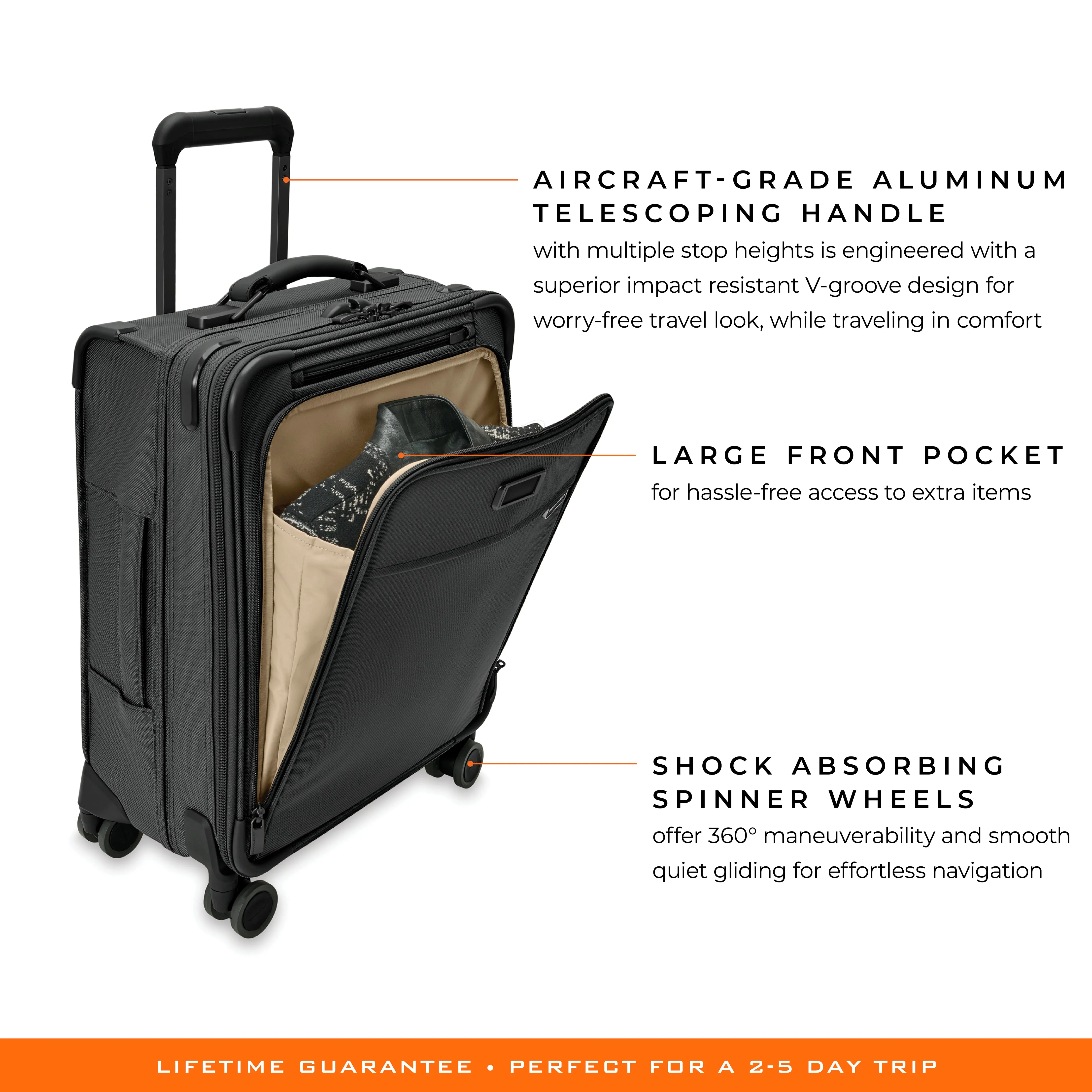 Briggs & Riley Baseline 21" Global Carry-On Expandable Spinner - Black