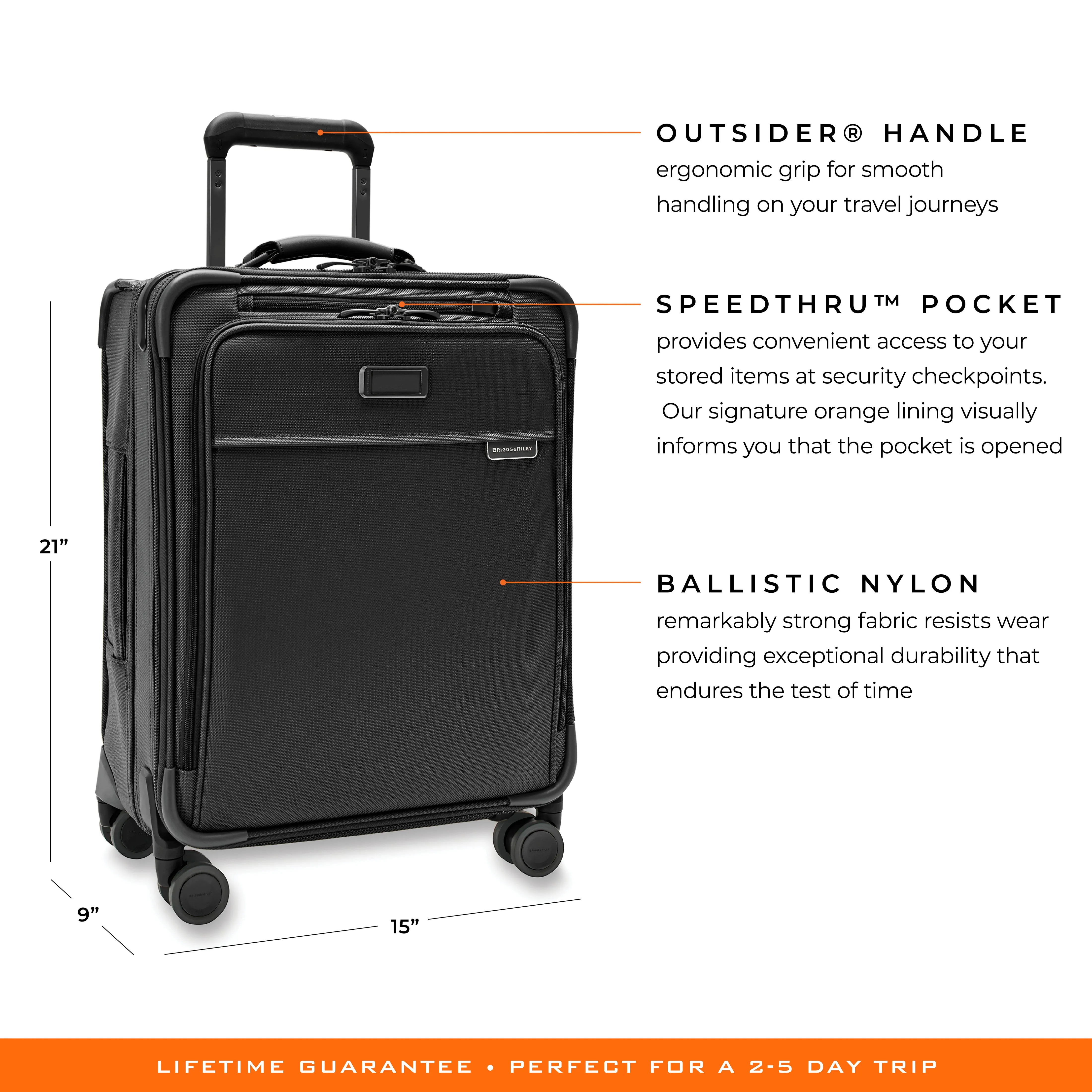 Briggs & Riley Baseline 21" Global Carry-On Expandable Spinner - Black