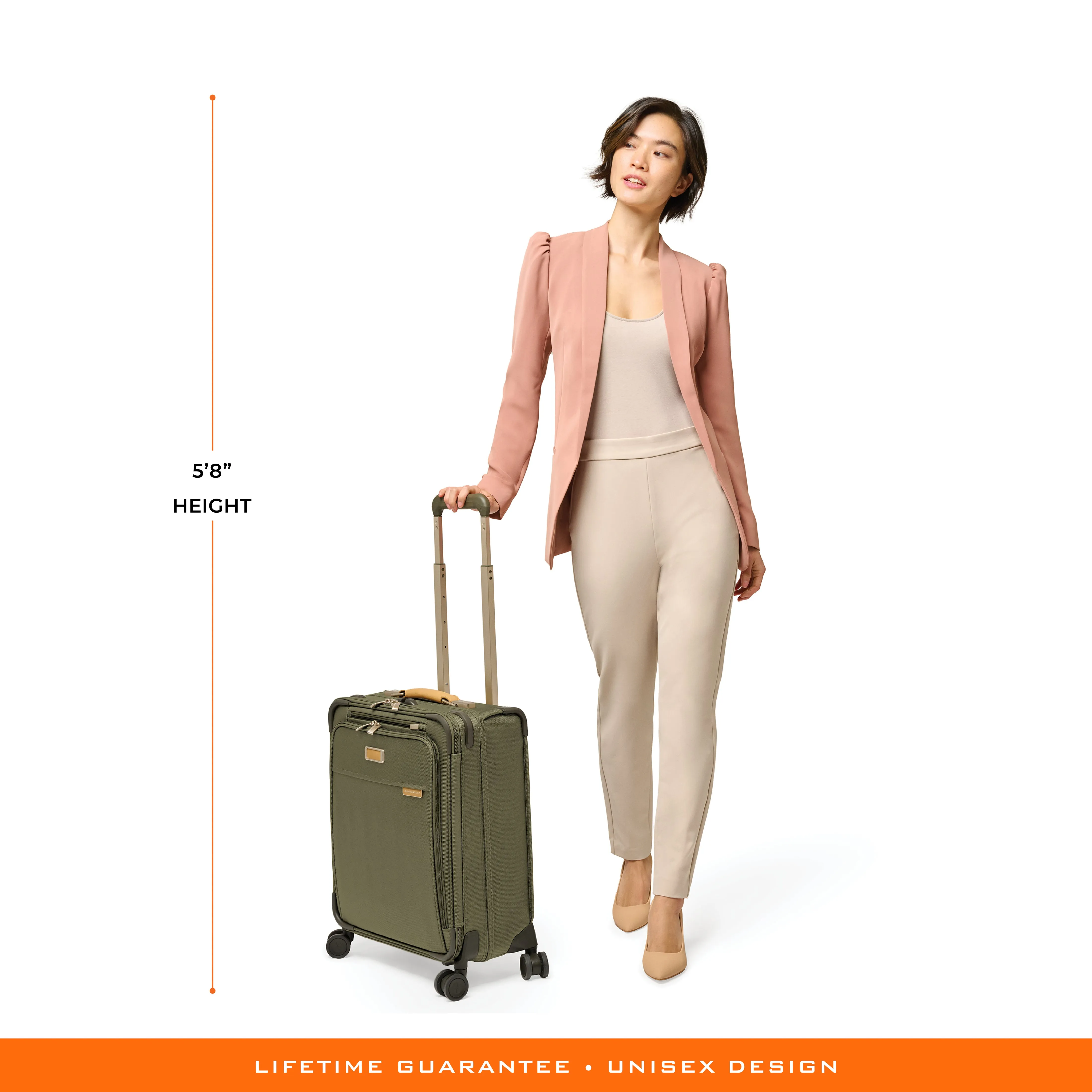 Briggs & Riley Baseline 21"  Global Carry-On Expandable Spinner - Olive