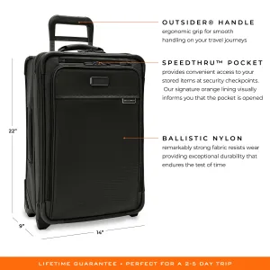 Briggs & Riley Baseline 22" Essential 2-Wheel Expandable Carry-On - Black