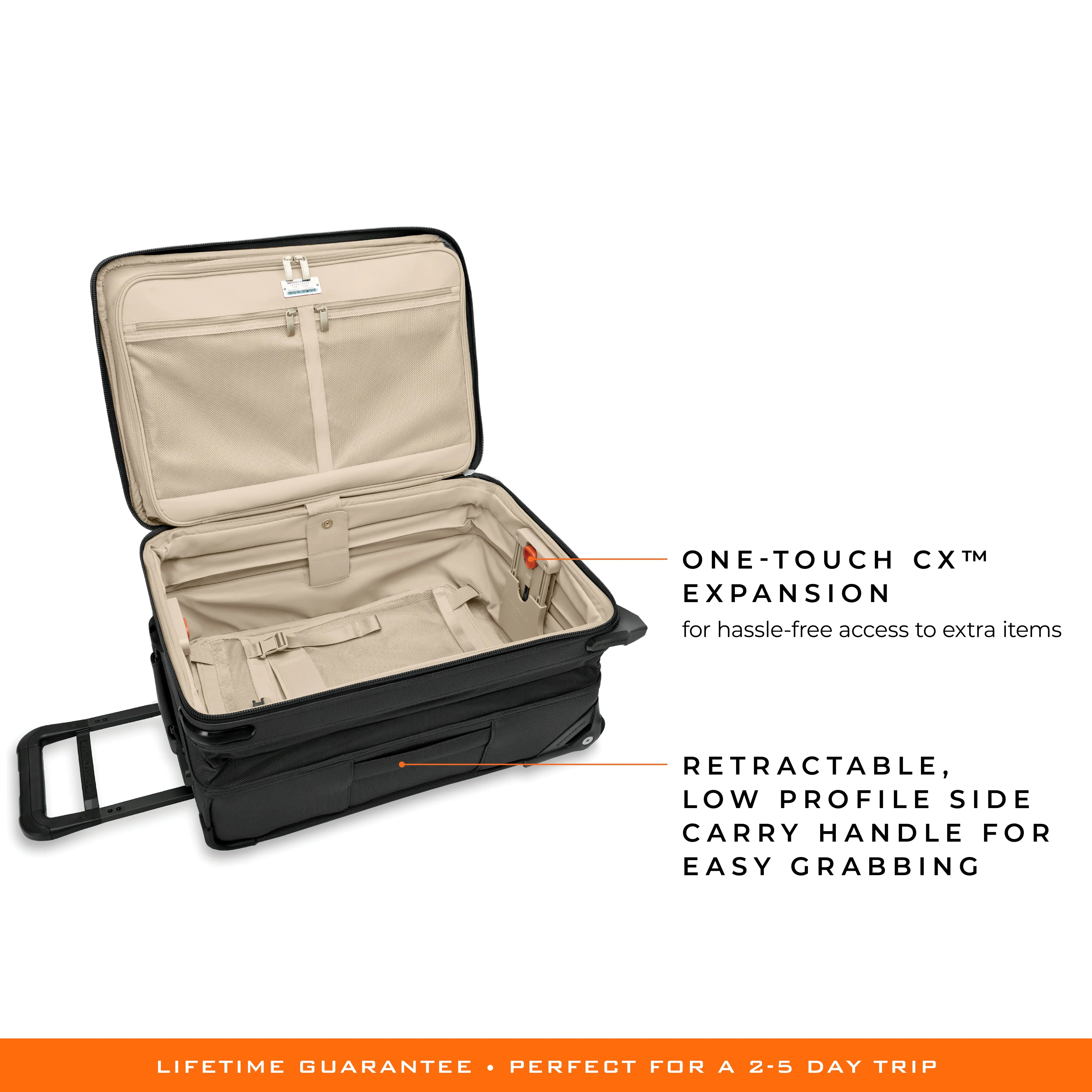 Briggs & Riley Baseline 22" Essential 2-Wheel Expandable Carry-On - Black