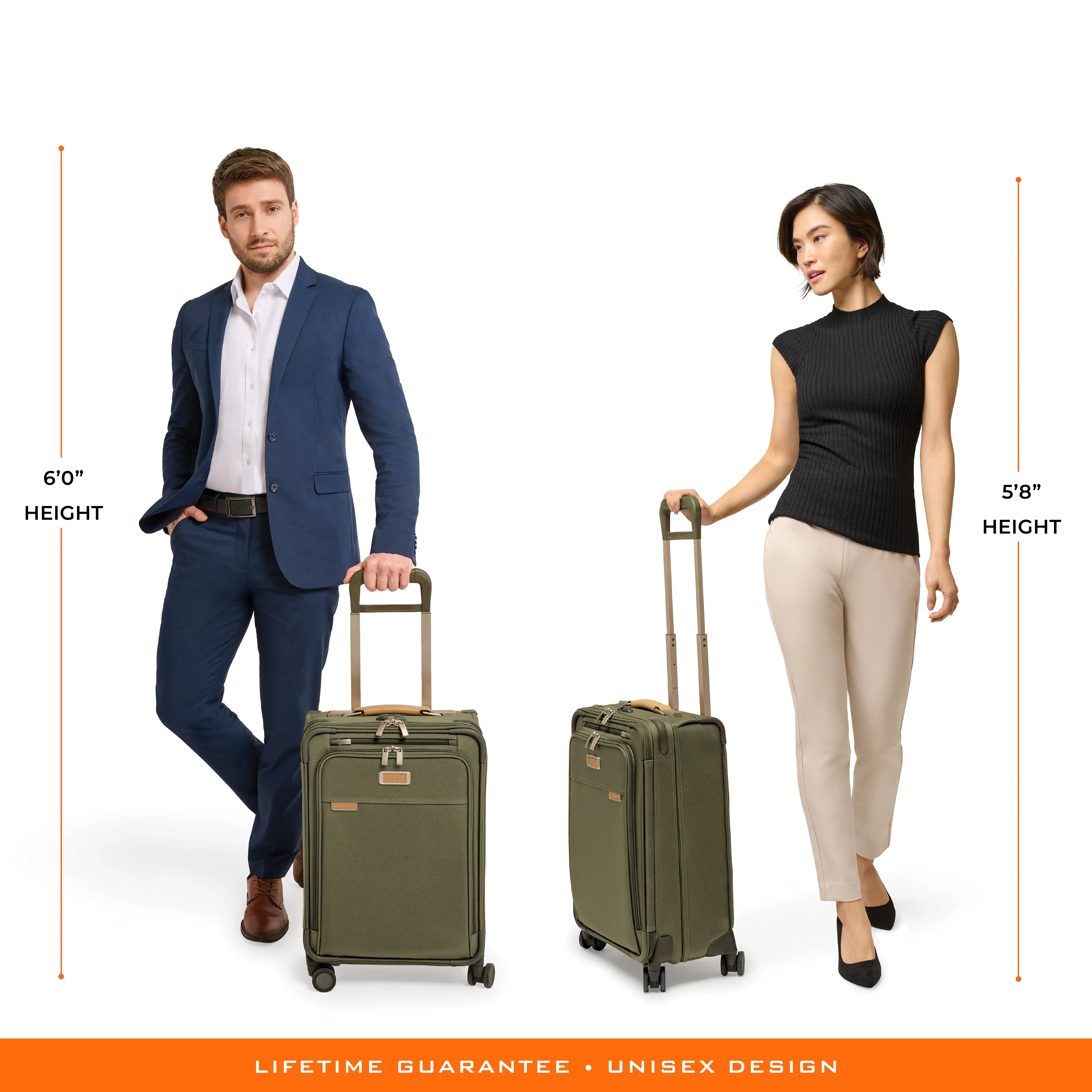 Briggs & Riley Baseline 22" Essential Carry-on Expandable Spinner - Olive