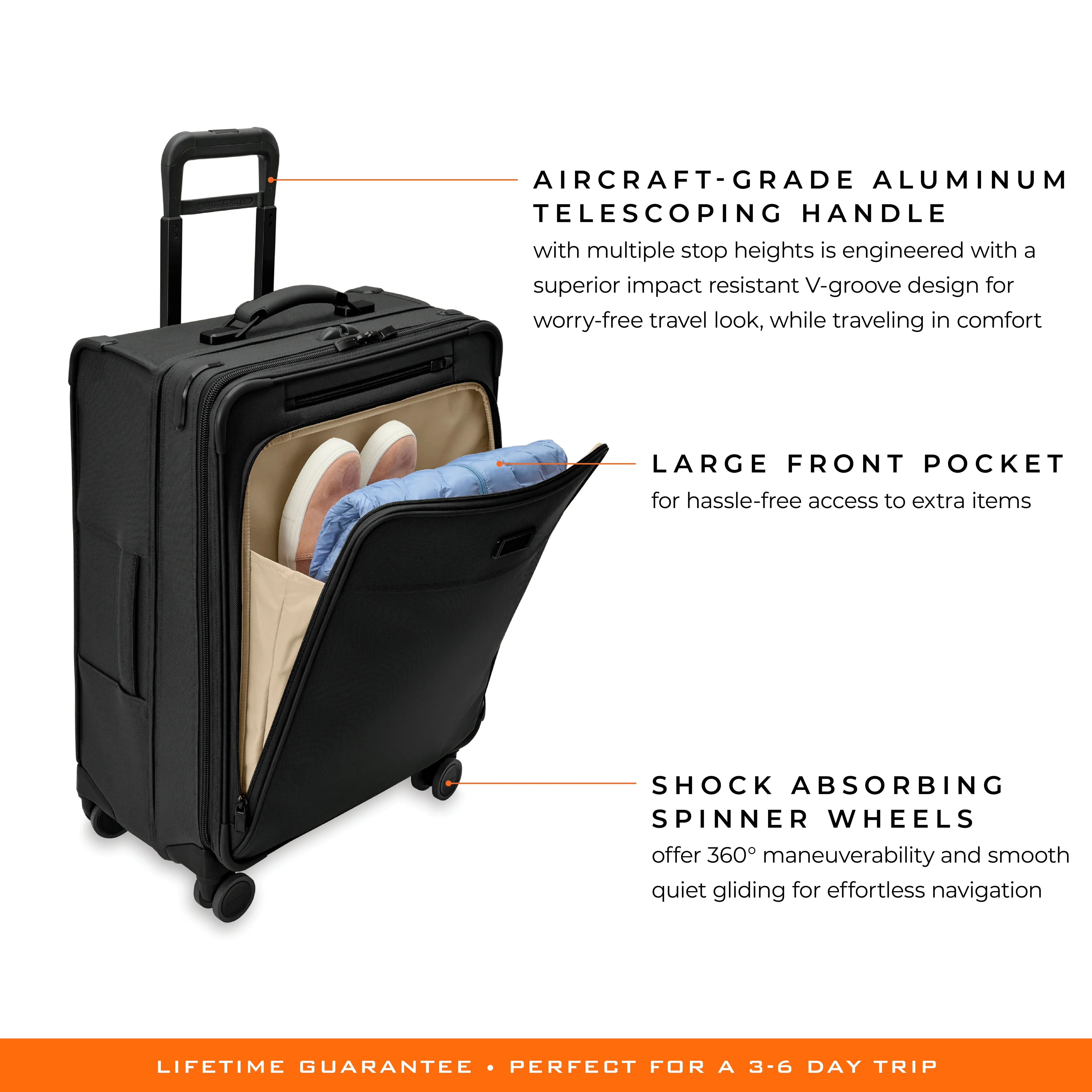 Briggs & Riley Baseline 26" Medium Expandable Spinner - Black