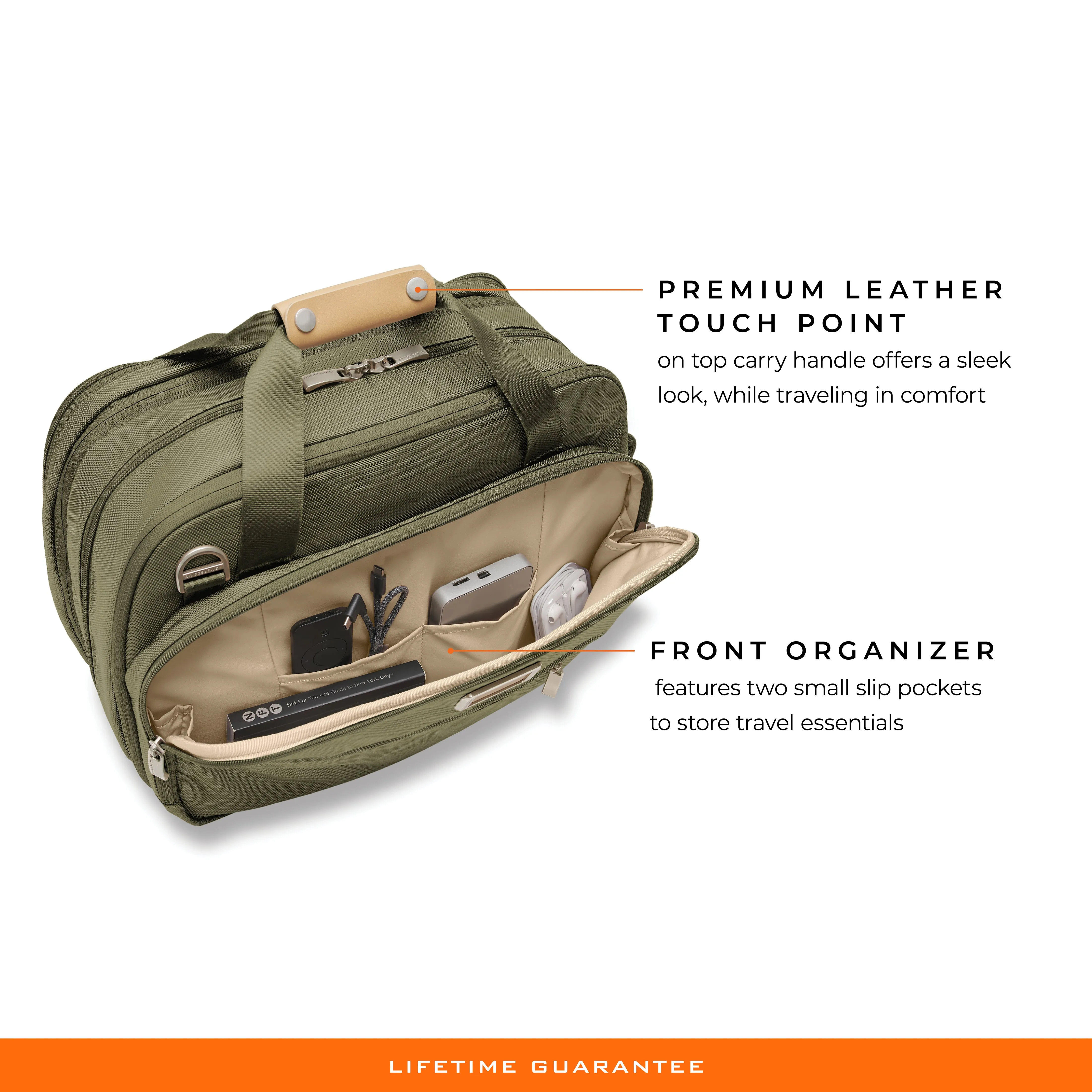 Briggs & Riley Baseline Expandable Cabin Bag - Olive