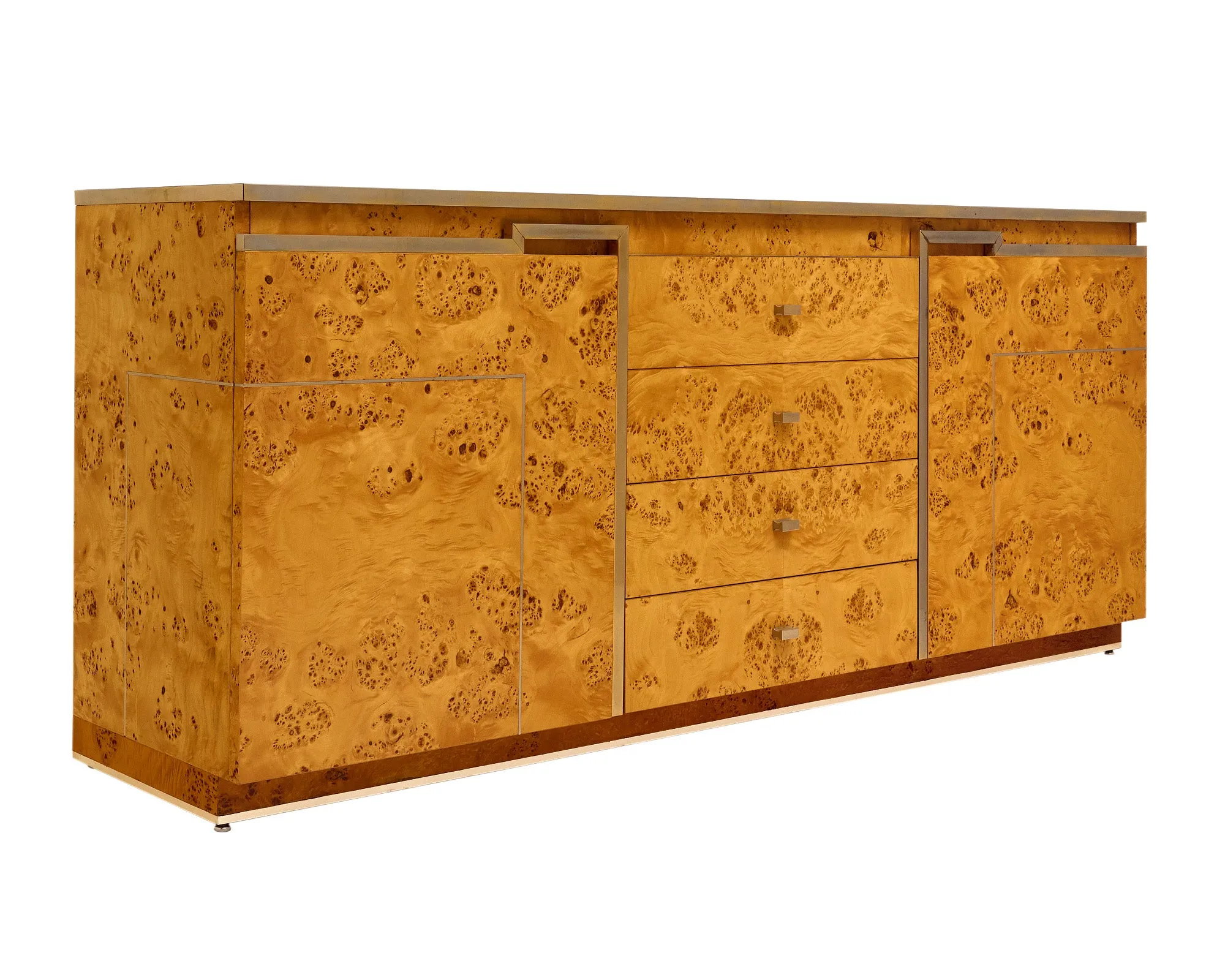 Burled Buffet Attributed to Jean-Claude Mahey