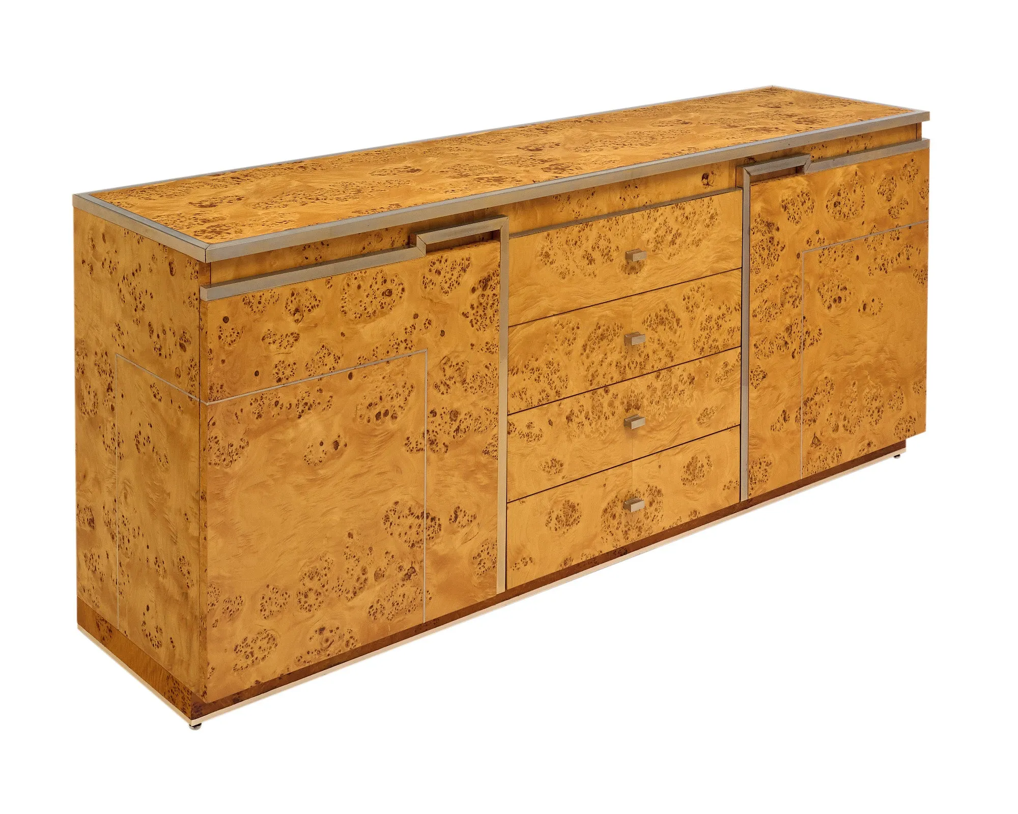 Burled Buffet Attributed to Jean-Claude Mahey