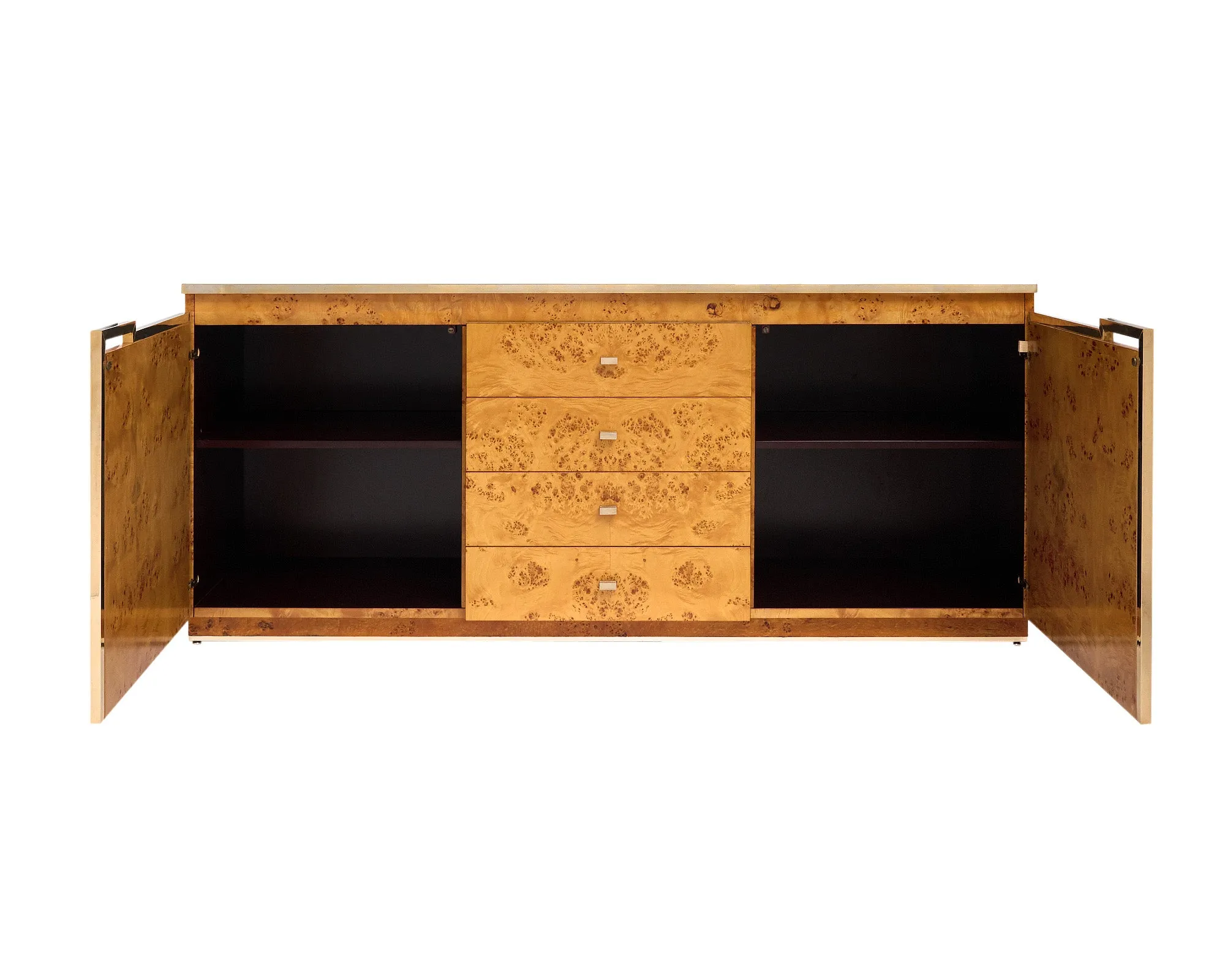Burled Buffet Attributed to Jean-Claude Mahey