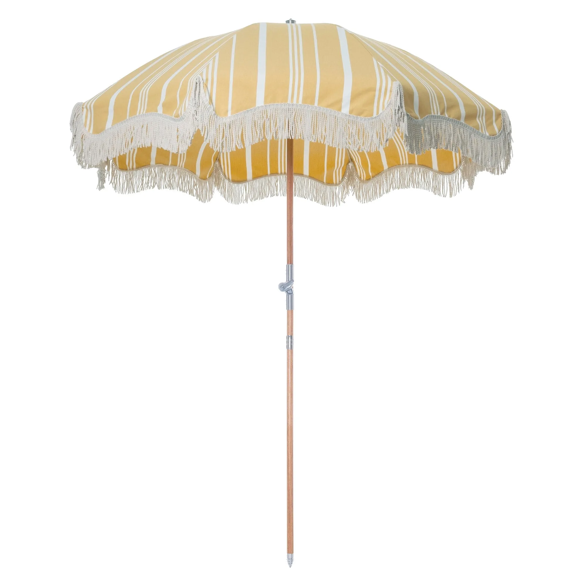Business & Pleasure Co. The Premium Beach Umbrella - Lauren's Navy Stripe