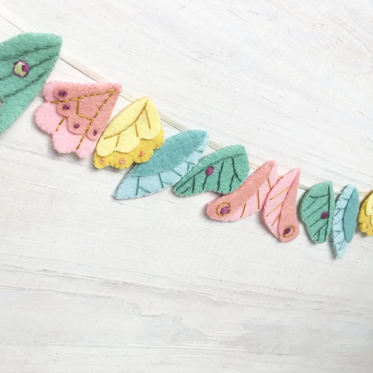 Butterflies and Moths Felt Pattern
