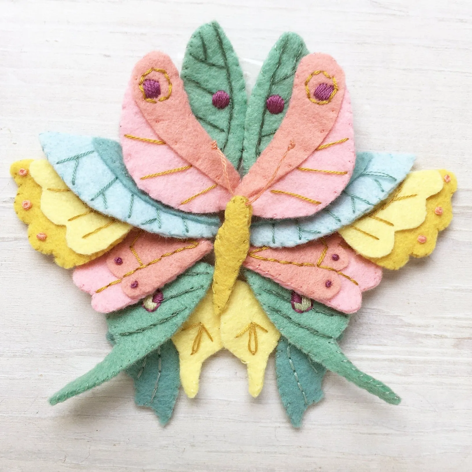Butterflies and Moths Felt Pattern