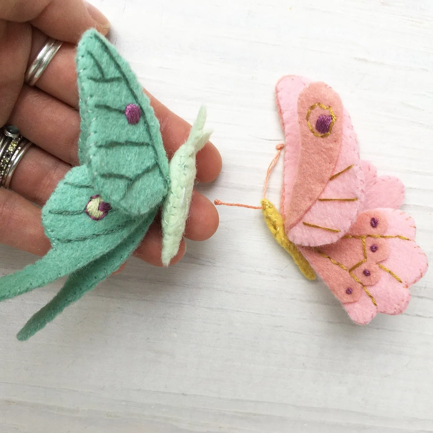Butterflies and Moths Felt Pattern