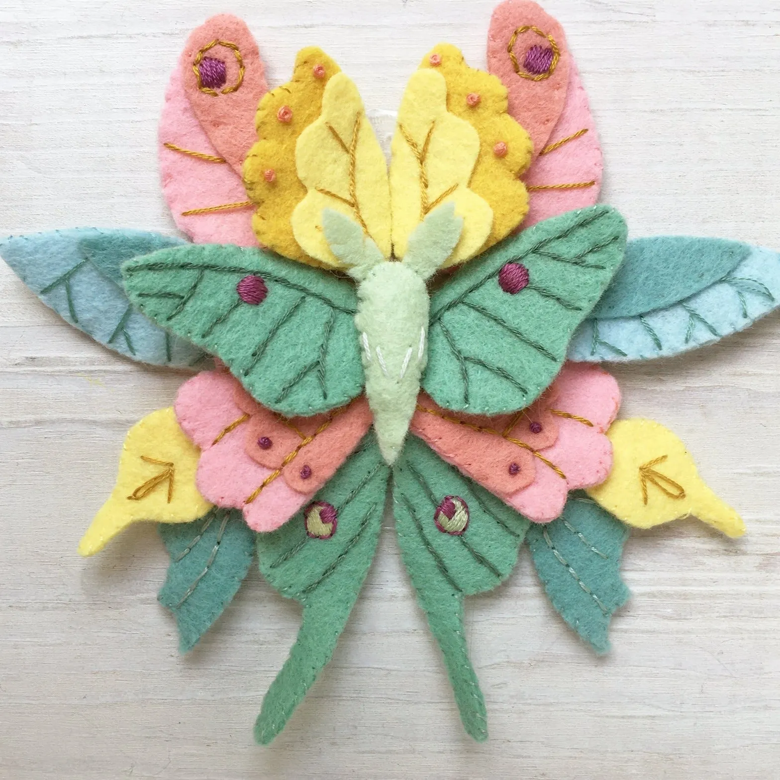 Butterflies and Moths Felt Pattern