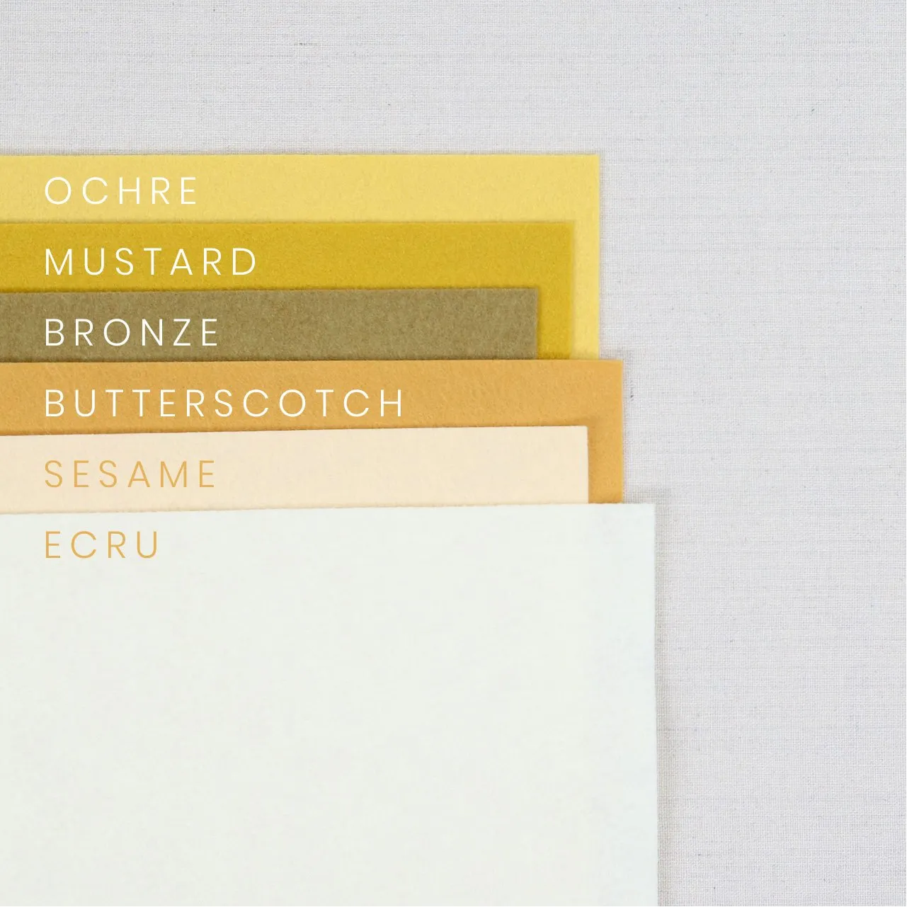 Butterscotch Pure Wool Felt