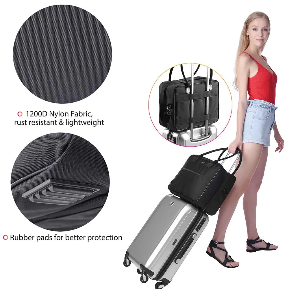 Byootique Essential Cosmetic Travel Makeup Train Tote Bag 4 Removable Bags