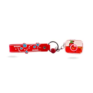 Camera Strawberry Keychain