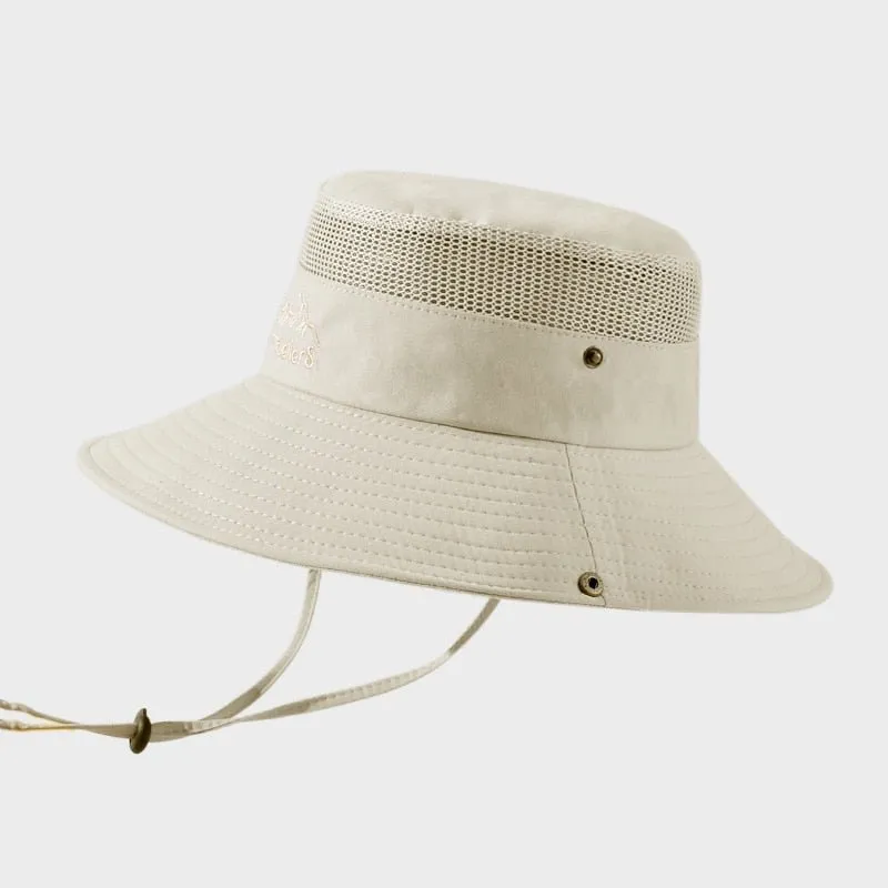 Camping Hat With Lighteright Breathable Mesh