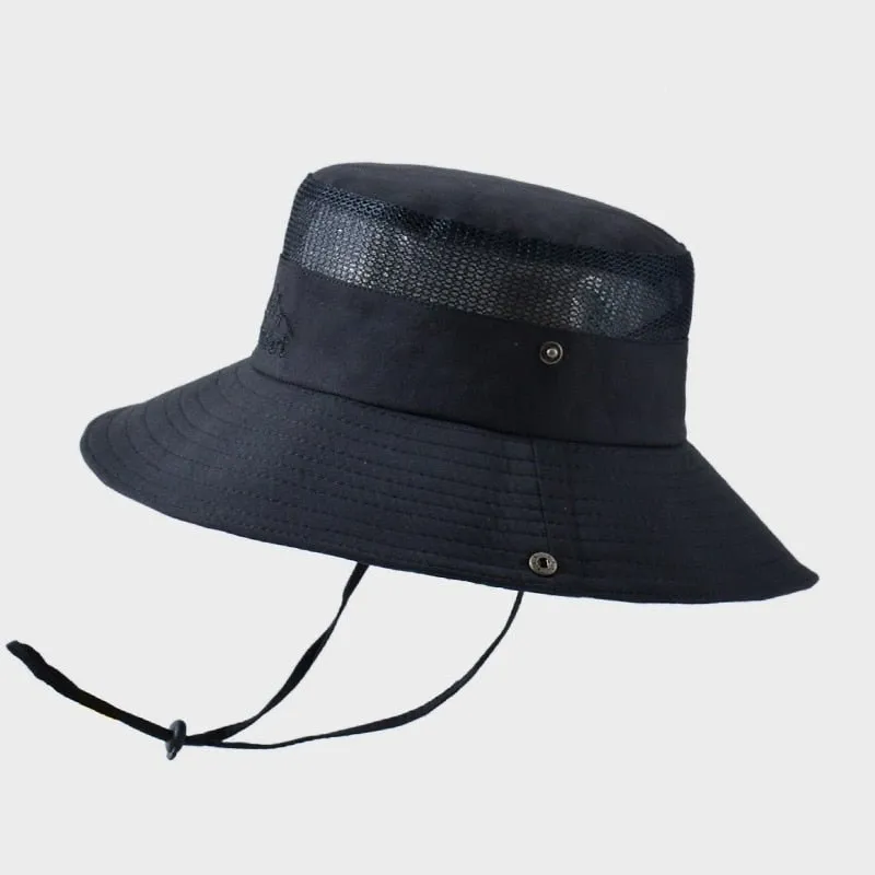 Camping Hat With Lighteright Breathable Mesh