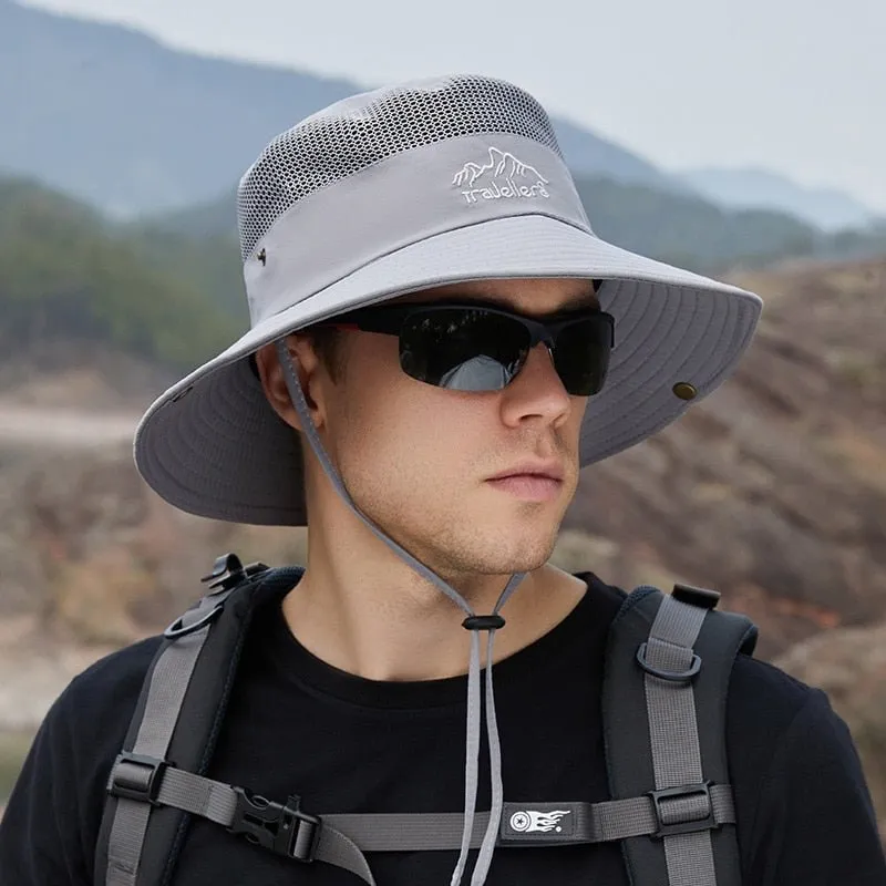 Camping Hat With Lighteright Breathable Mesh