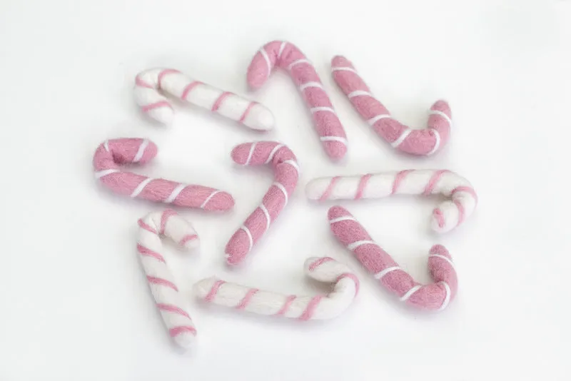 Candy Canes- Pink, White