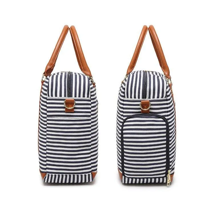 Canvas Carry-on Tote Duffel in Trolley Handle