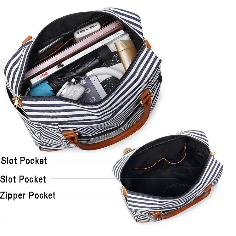 Canvas Carry-on Tote Duffel in Trolley Handle