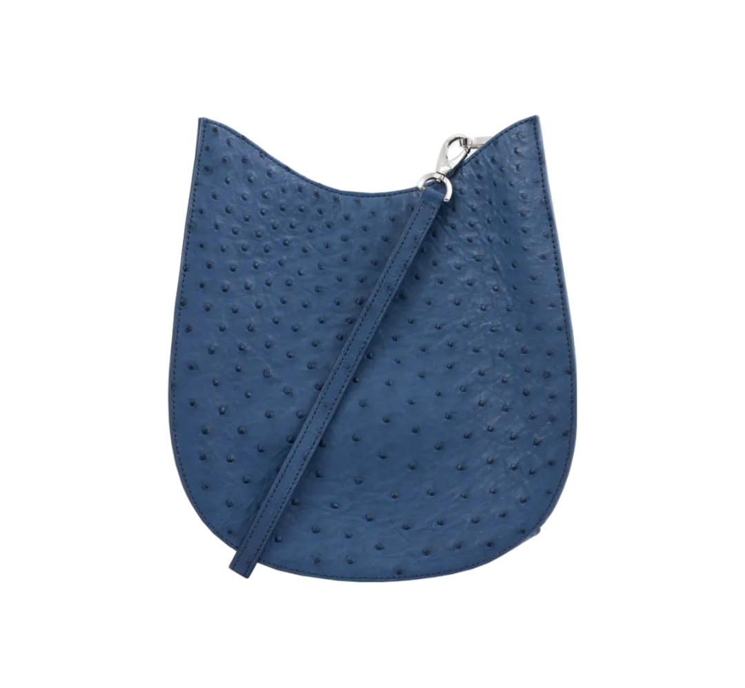 Capri in Cobalt Blue Ostrich by Cape Cobra