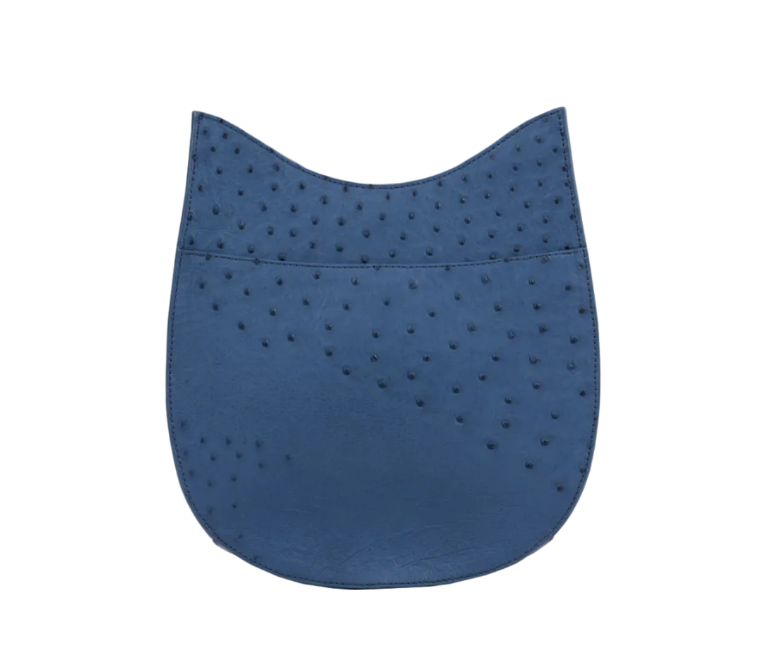 Capri in Cobalt Blue Ostrich by Cape Cobra