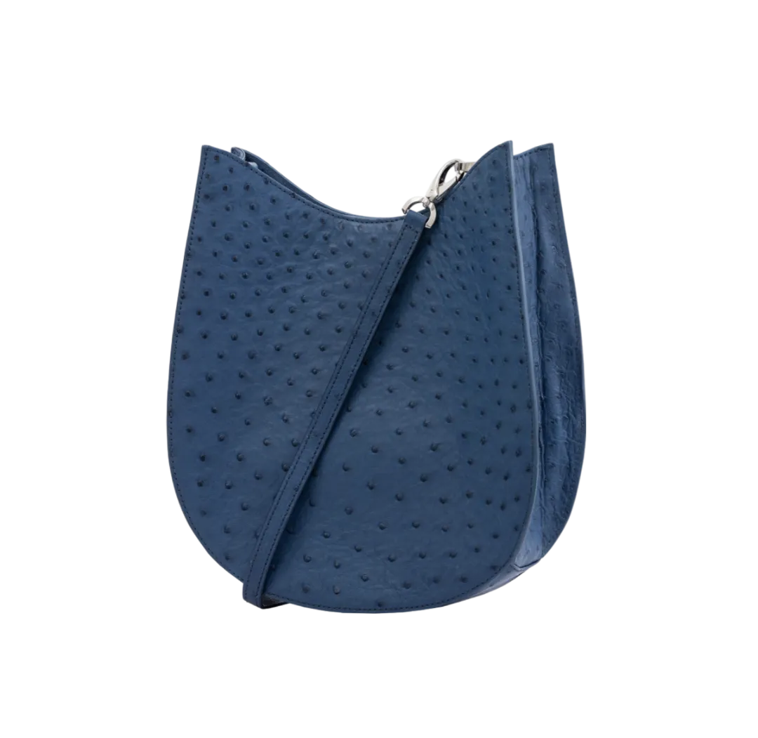 Capri in Cobalt Blue Ostrich by Cape Cobra