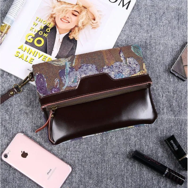 Carpet Clutch & Wristlet Abstract Blue