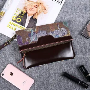 Carpet Clutch & Wristlet Abstract Blue