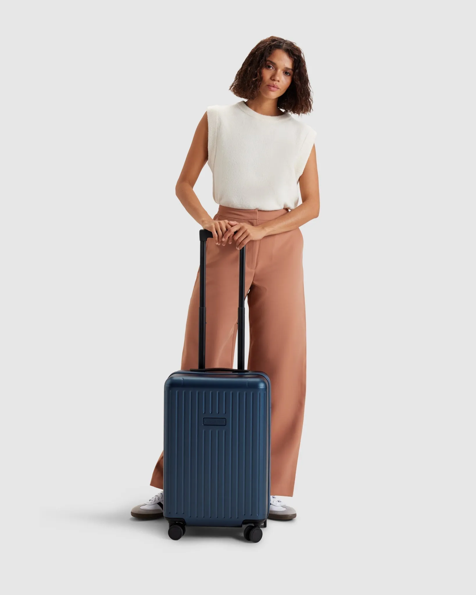 Carry On Expandable Suitcase - Moonlit Ocean Blue