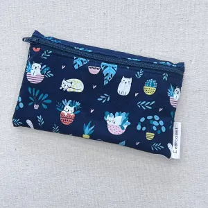 Cats and Plants Reusable Snack Bag