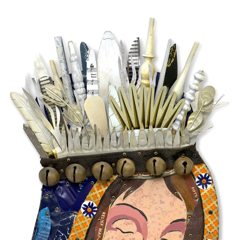 CELESTIAL QUEEN original metal wall sculpture