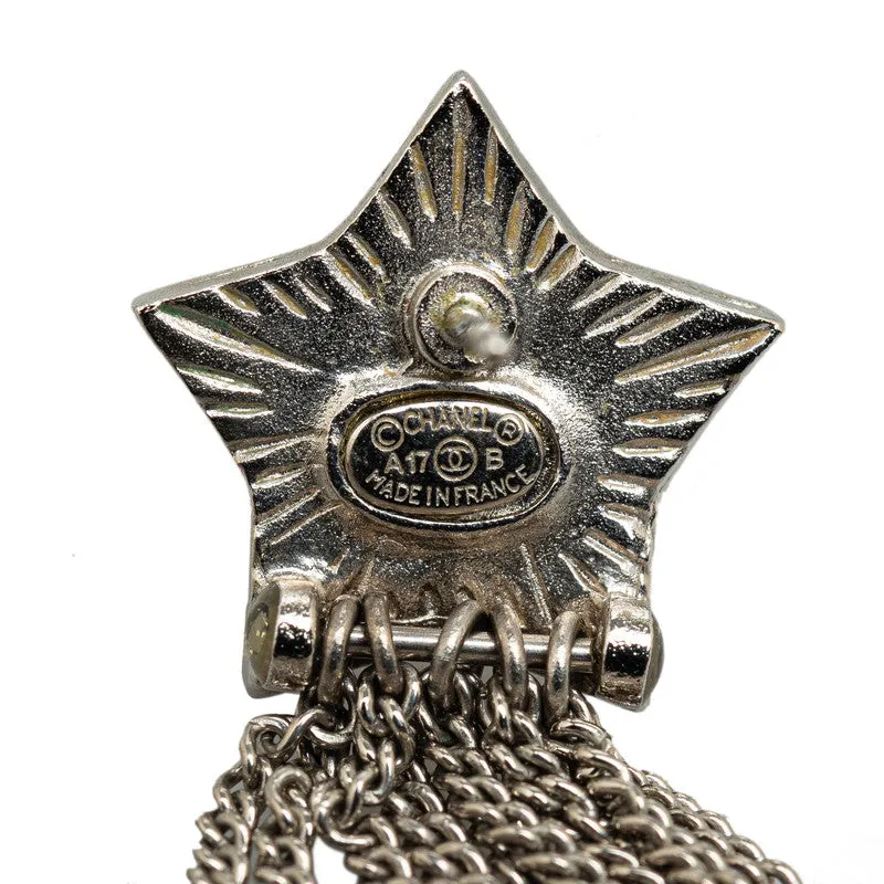 CHANEL COCOMARK STARMOTHIEF FRINGE PIERS SILVER METAL LADY CHANEL LOVE MARKET SHOP