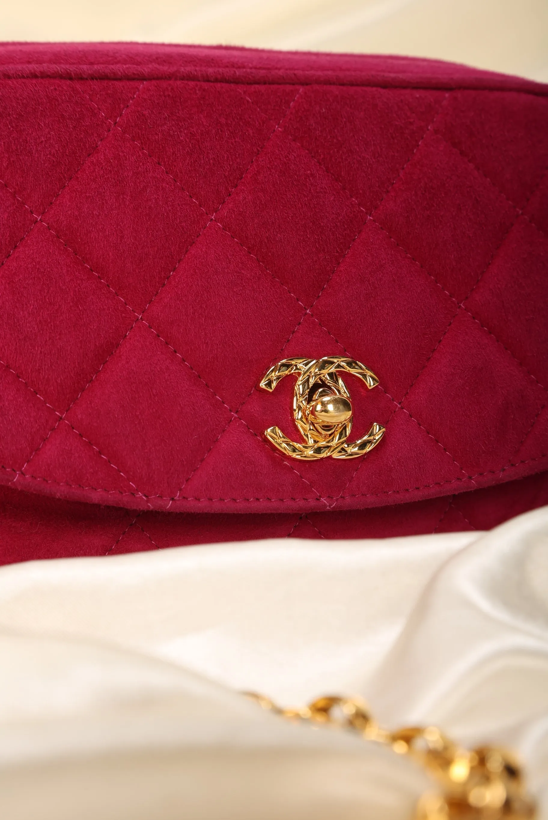Chanel Suede Bijoux Chain Camera Bag