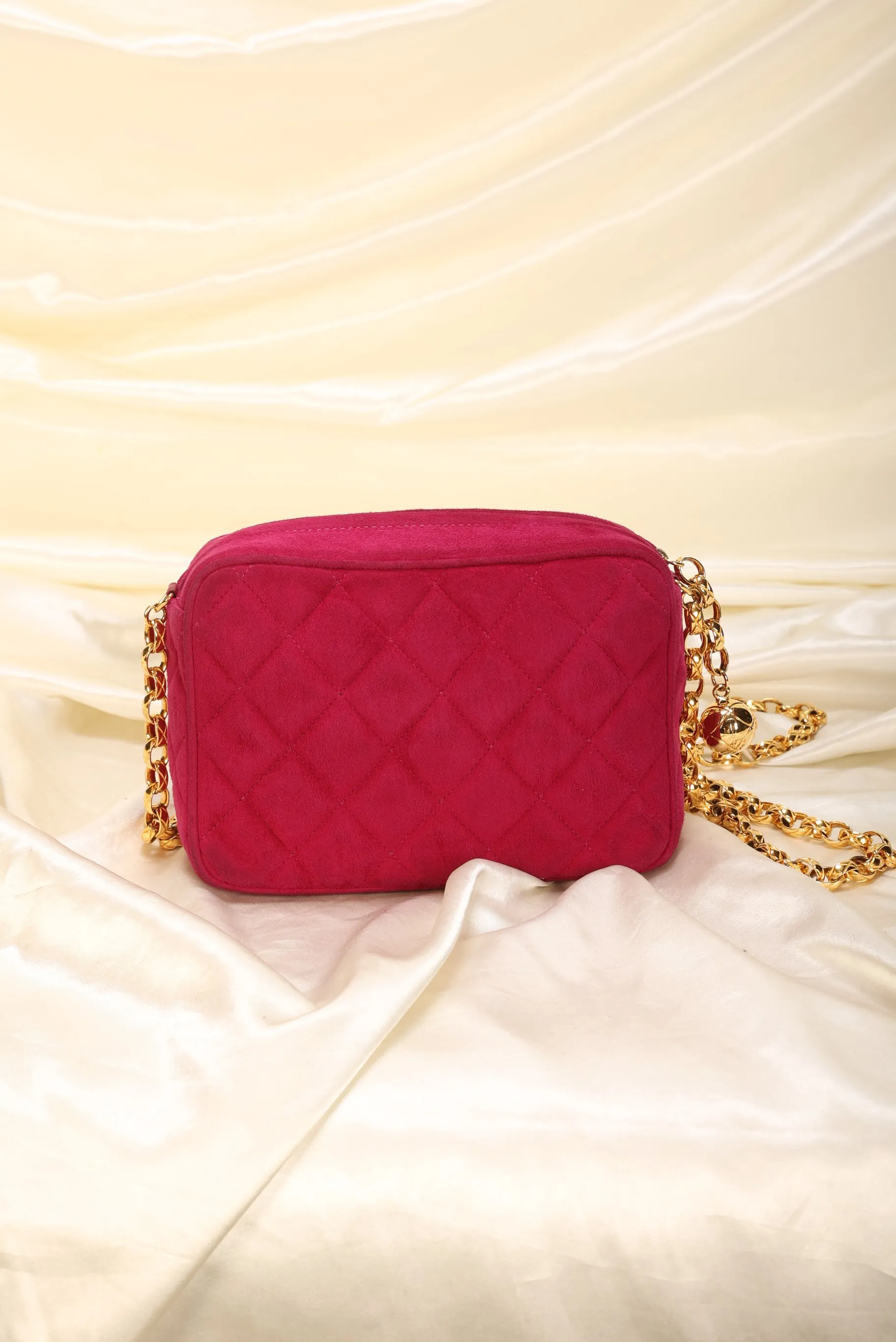 Chanel Suede Bijoux Chain Camera Bag