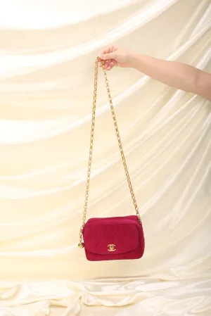 Chanel Suede Bijoux Chain Camera Bag