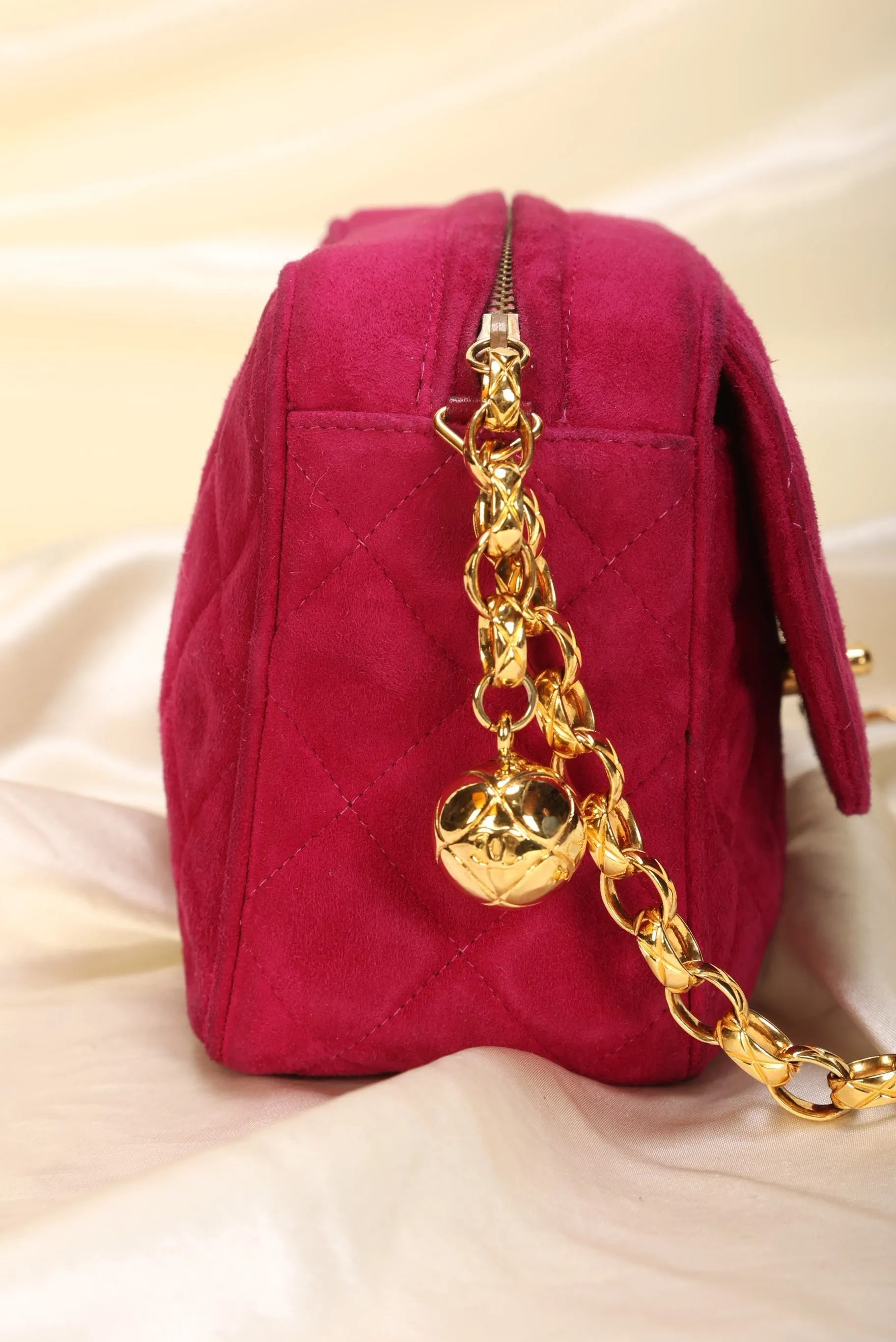 Chanel Suede Bijoux Chain Camera Bag