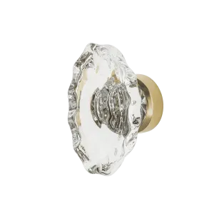 Chateau Crystal 1 3/4" Cabinet Knob in Polished Brass
