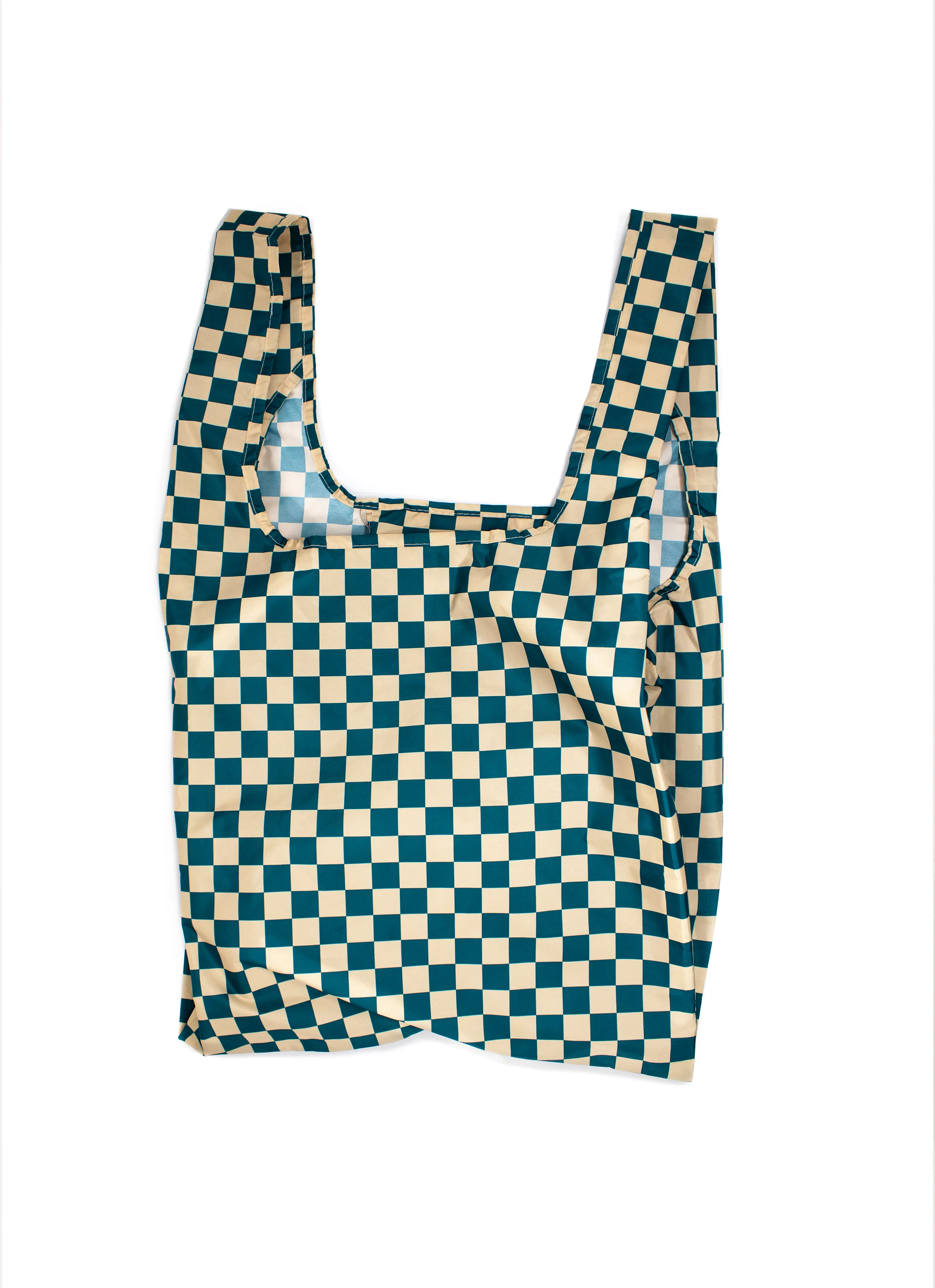 Checkerboard Teal & Beige | Medium