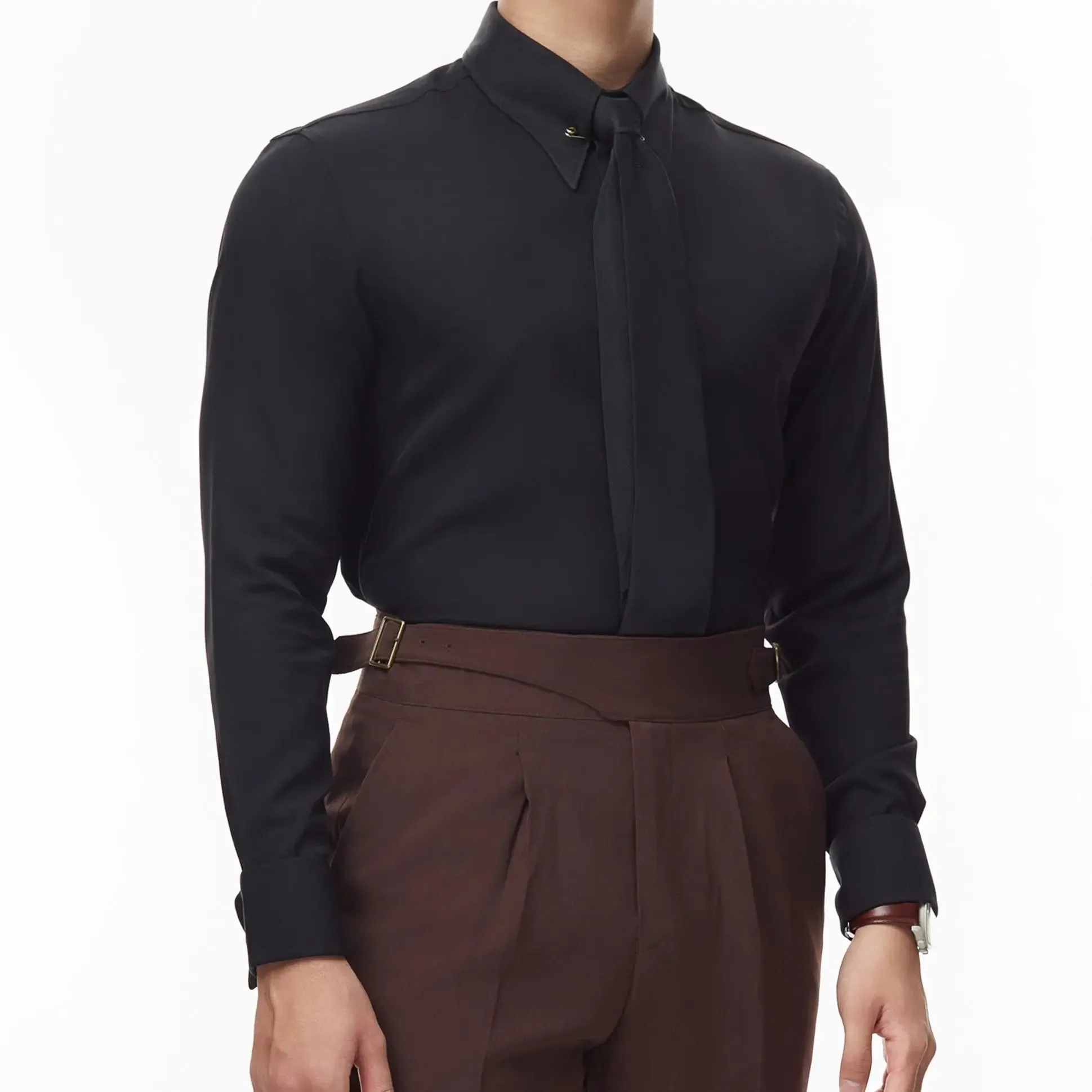 Collar Pin Formal Shirt (Cufflinks) - Cross & Crown