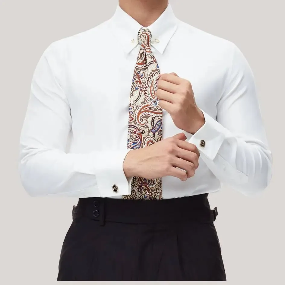 Collar Pin Formal Shirt (Cufflinks) - Cross & Crown