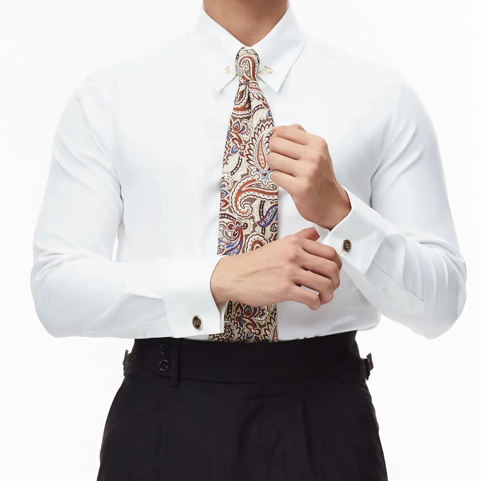 Collar Pin Formal Shirt (Cufflinks) - Cross & Crown