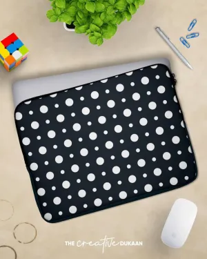 Cool Laptop Sleeve Bag With Polka Dots Design