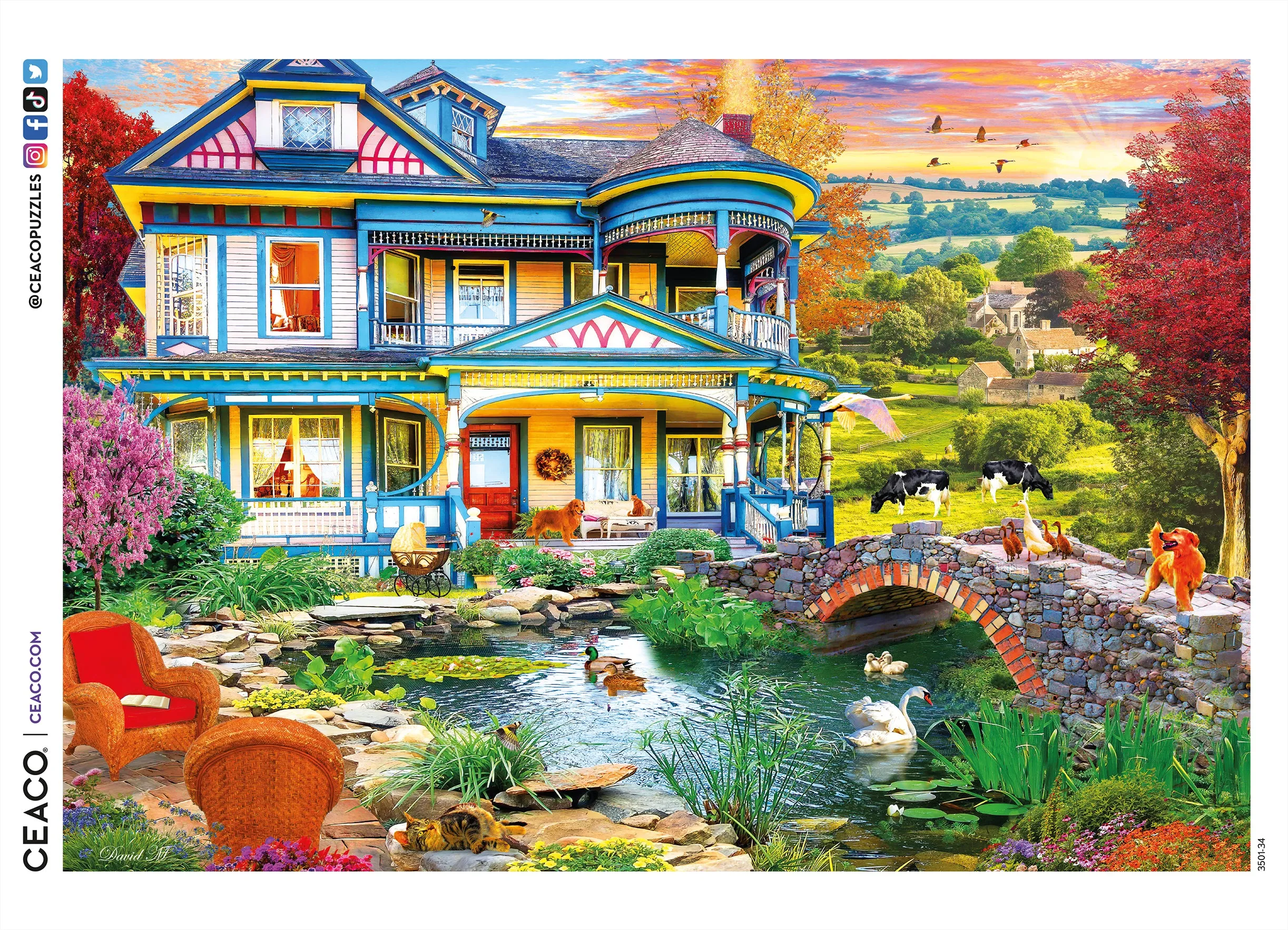 Country Home - 2000 Piece Puzzle