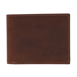 CTM® Men's Leather Expandable Bill Slot Bifold Wallet