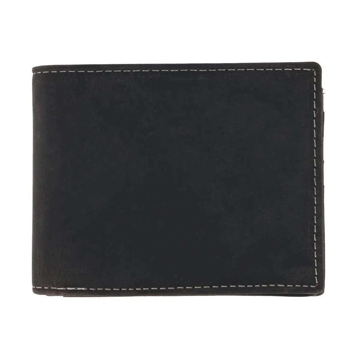 CTM® Men's Leather Expandable Bill Slot Bifold Wallet