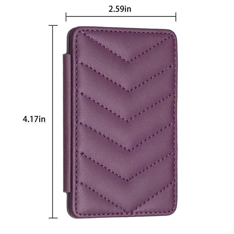 Cute Card Bag Can Be Pasted On The Mobile Phone Case Little Fragrance Macaron Color Card Bag With Buckle