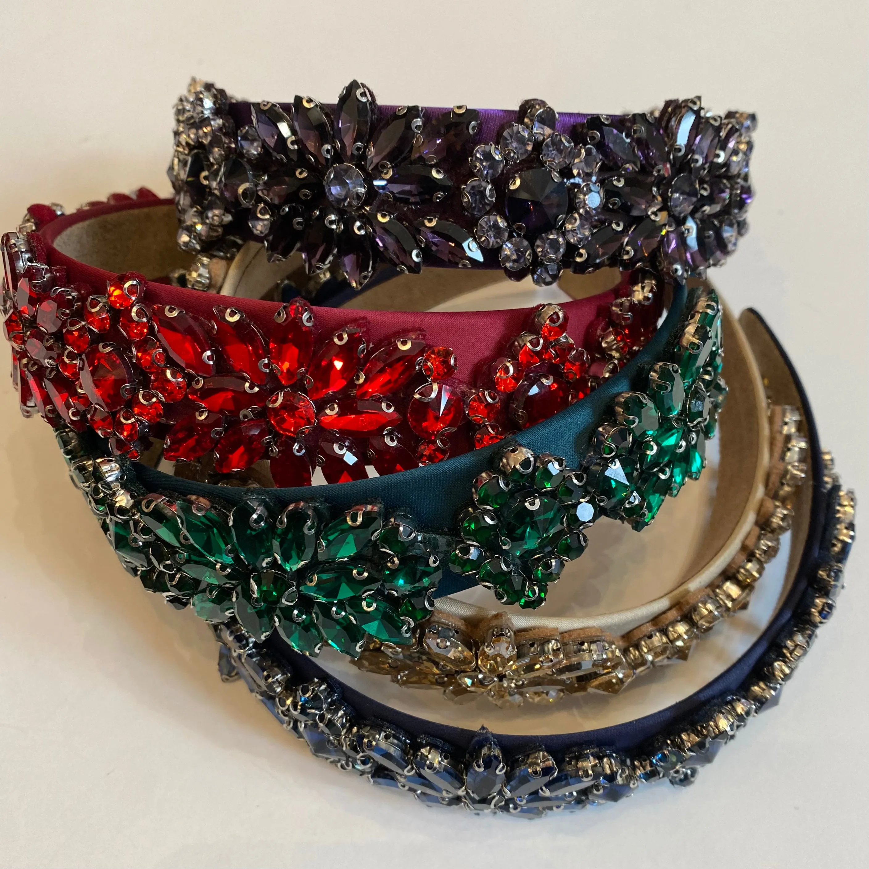 Diamante and Satin - Red